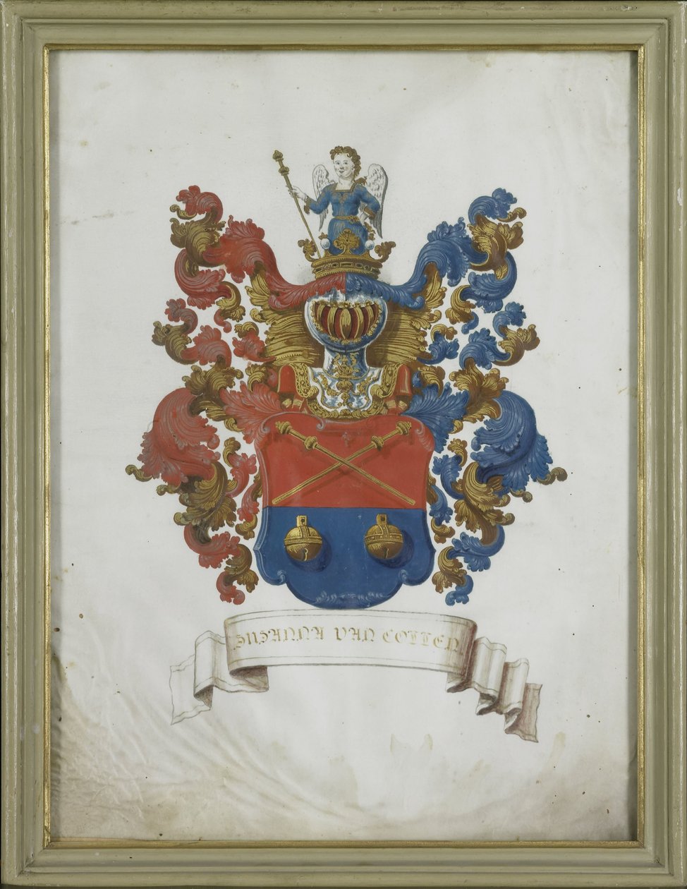 Susanna van Collens (1692-1745), hustru til Jacob Feitama, våbenskjold af Anonymous