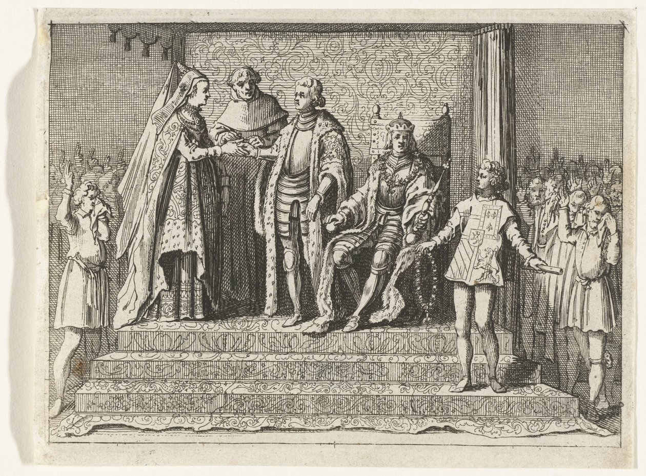Ægteskab med Jacoba van Beieren og Frank van Borselen, 1434 af Anonymous