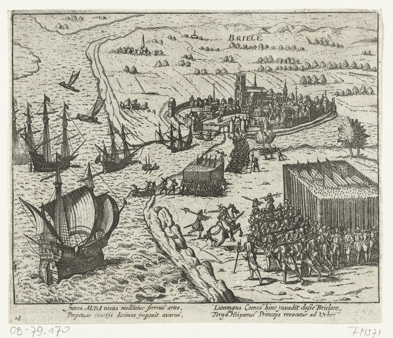 Vandtiggerne erobrede Den Briel, 1572 af Anonymous