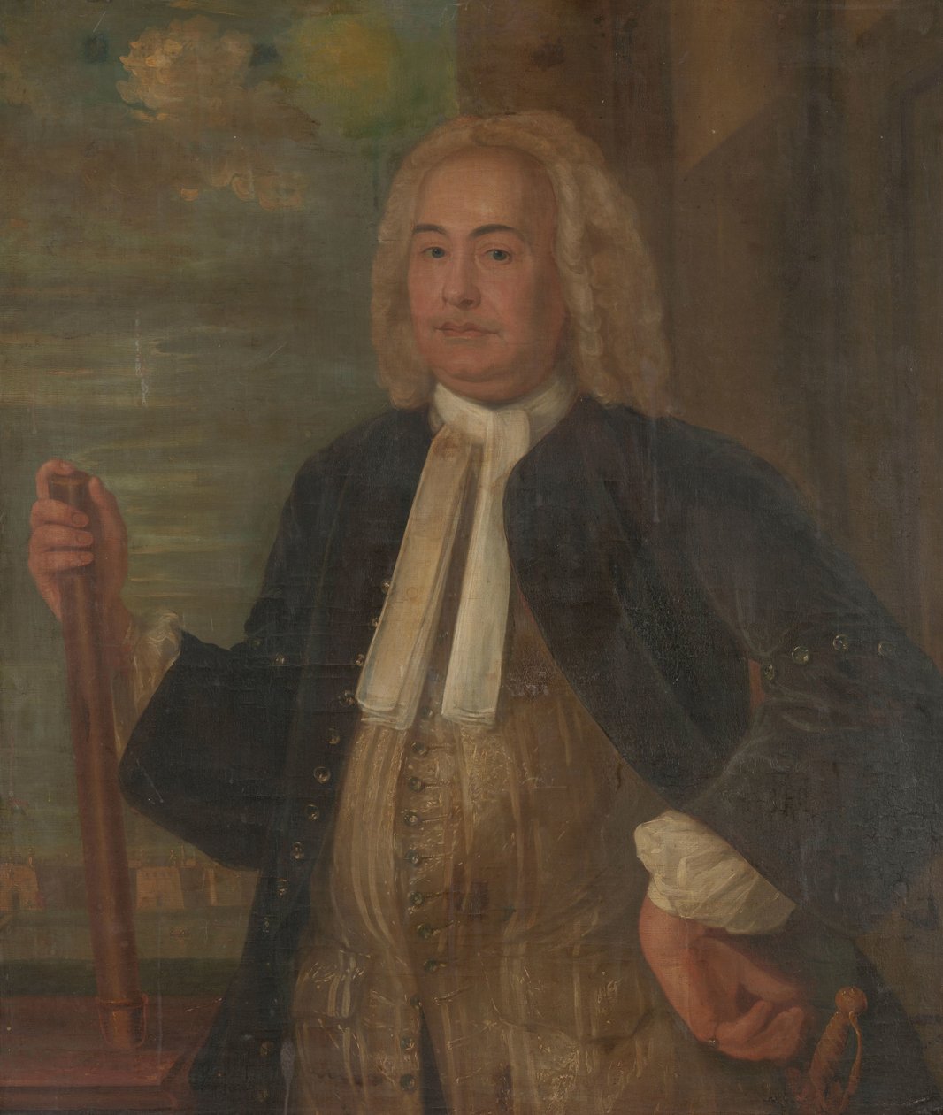 Johannes Thedens (1741-1743) Portræt af Johannes Thedens, generalguvernør for det hollandske ostindiske kompagni af Anonymous
