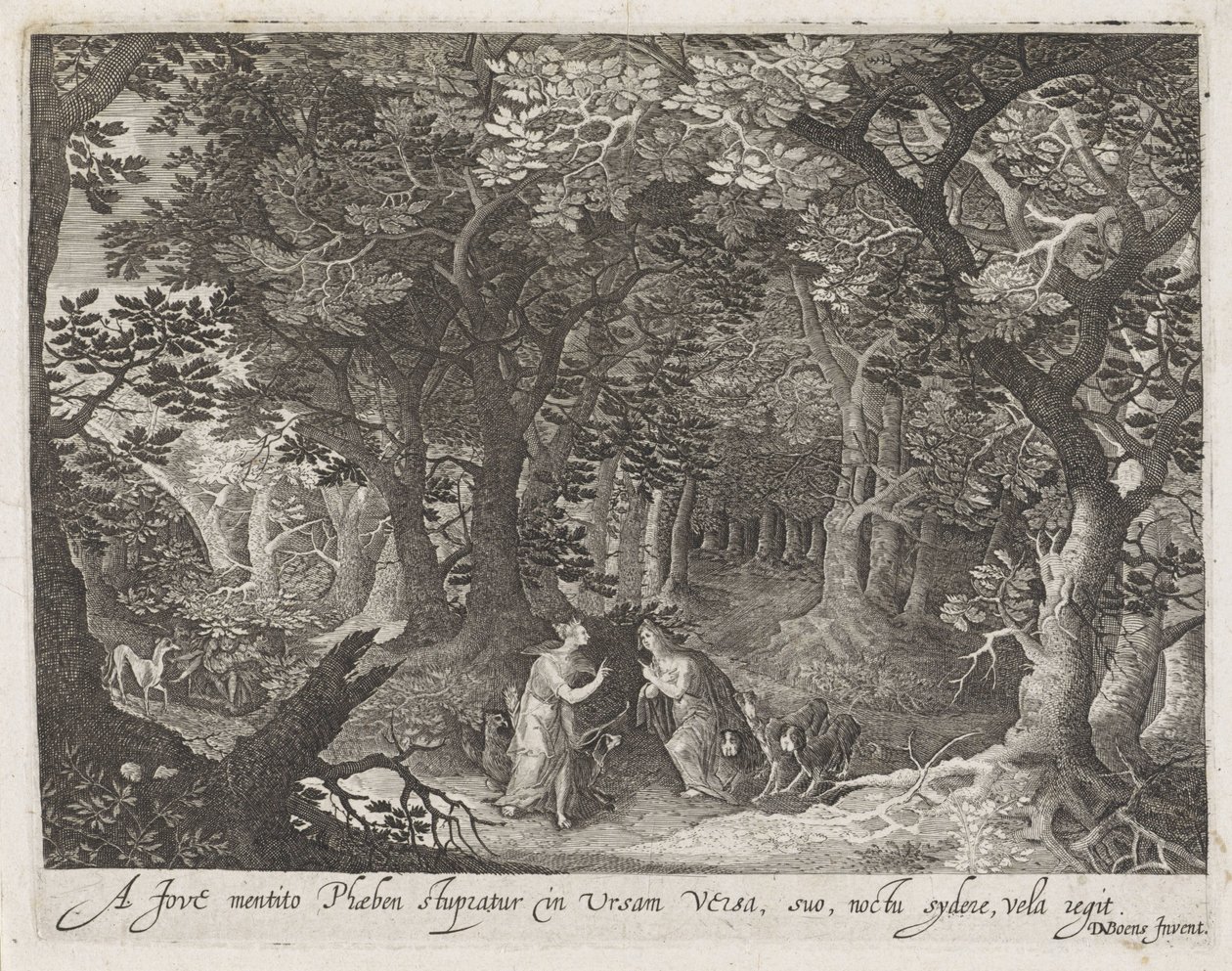 Jupiter og Callisto Scener fra Ovids Metamorphoses (serietitel) af Anonymous