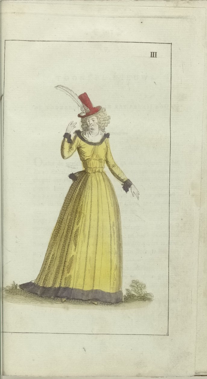 Kabinet for Mode og Smag 1791, pl. III: af Anonymous