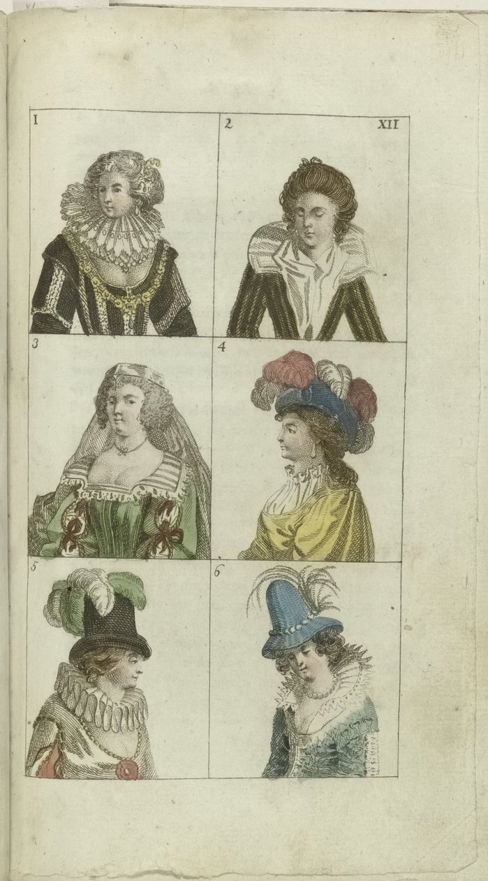 Kabinet for Mode og Smag 1791, pl. XII af Anonymous