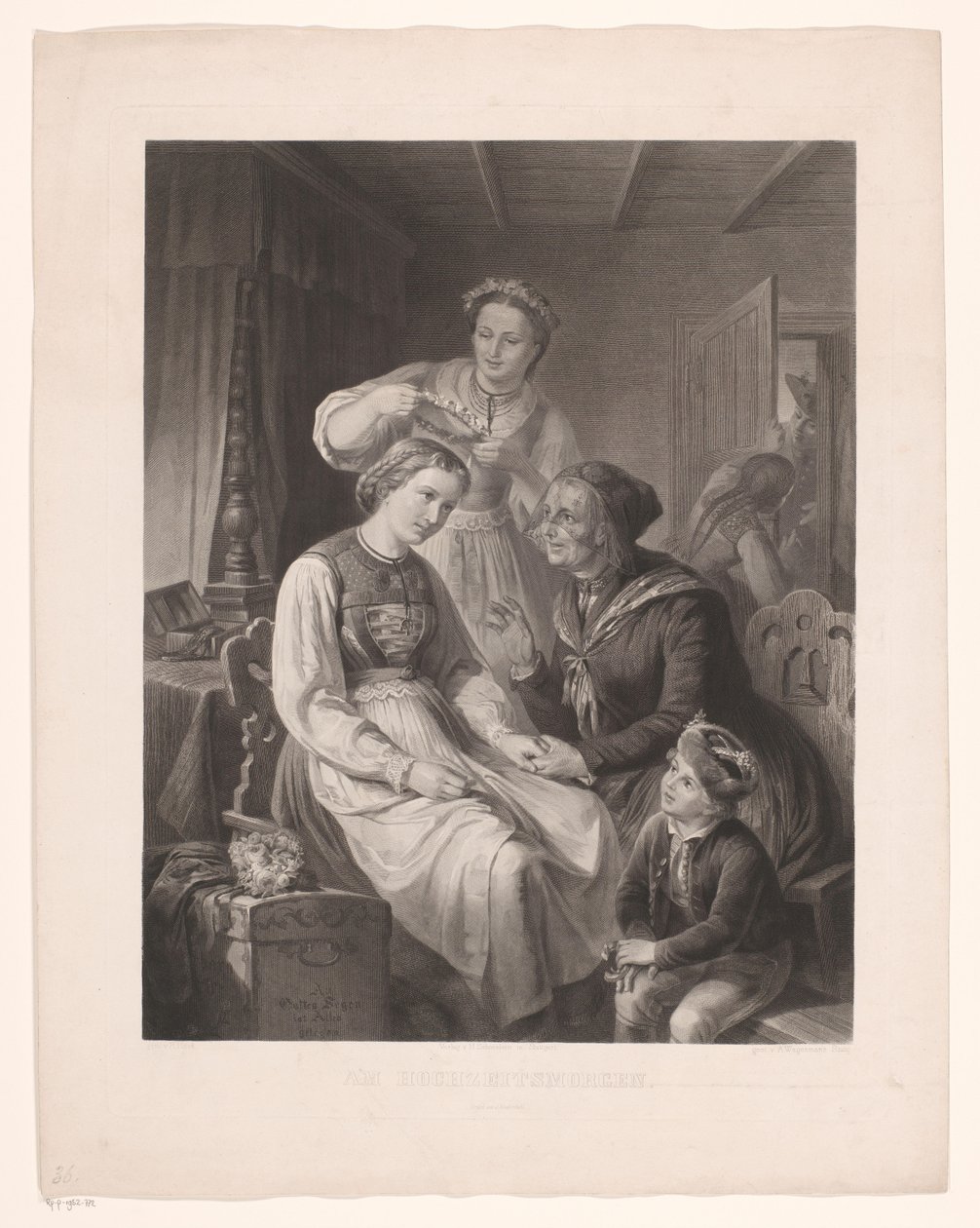 Le Suprême Bon Ton, 1800-1815, nr. 21: Eleganten hos sin smed af Anonymous
