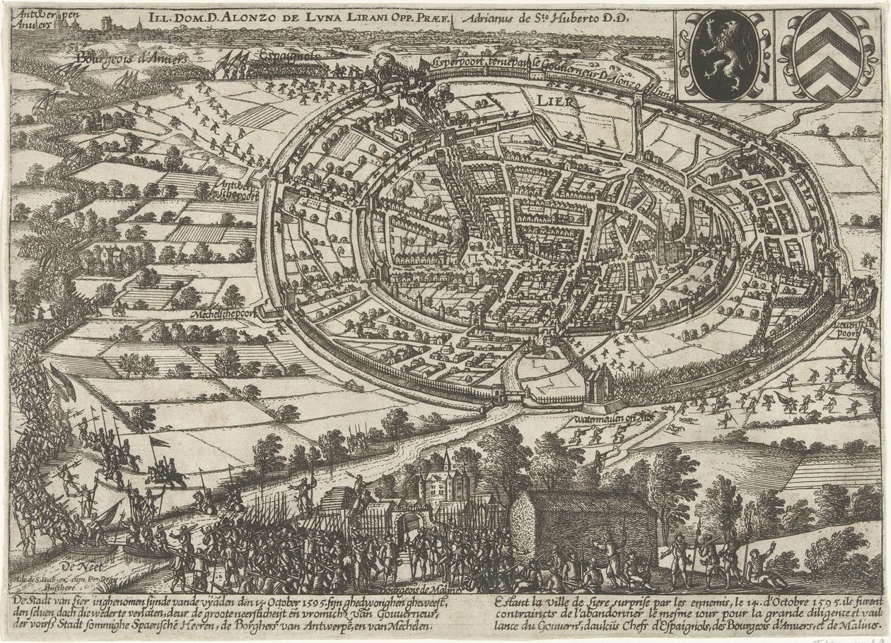 Lier taget til fange og forladt af statens hær, 1595 af Anonymous