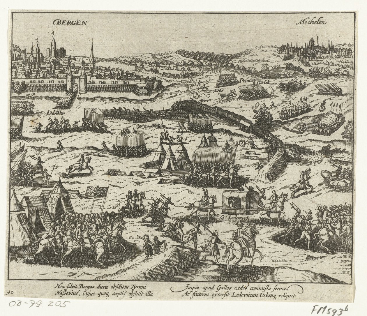Ludvig af Nassau forlader Bergen, 1572 af Anonymous