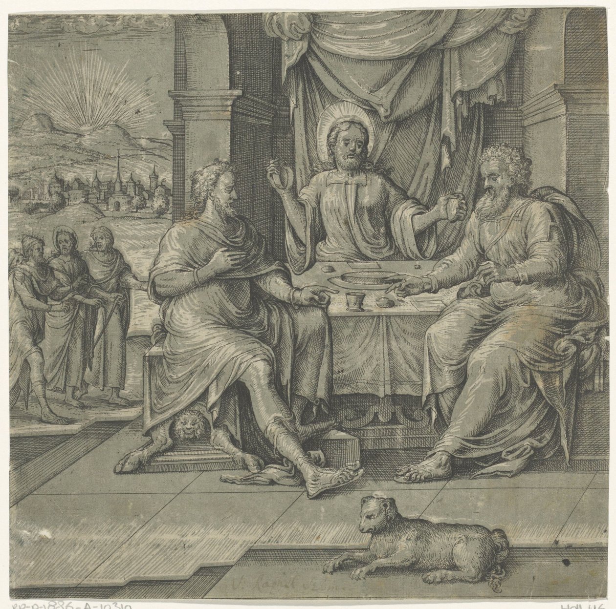 Måltid på Emmaus Meals of Christ (serietitel) af Anonymous