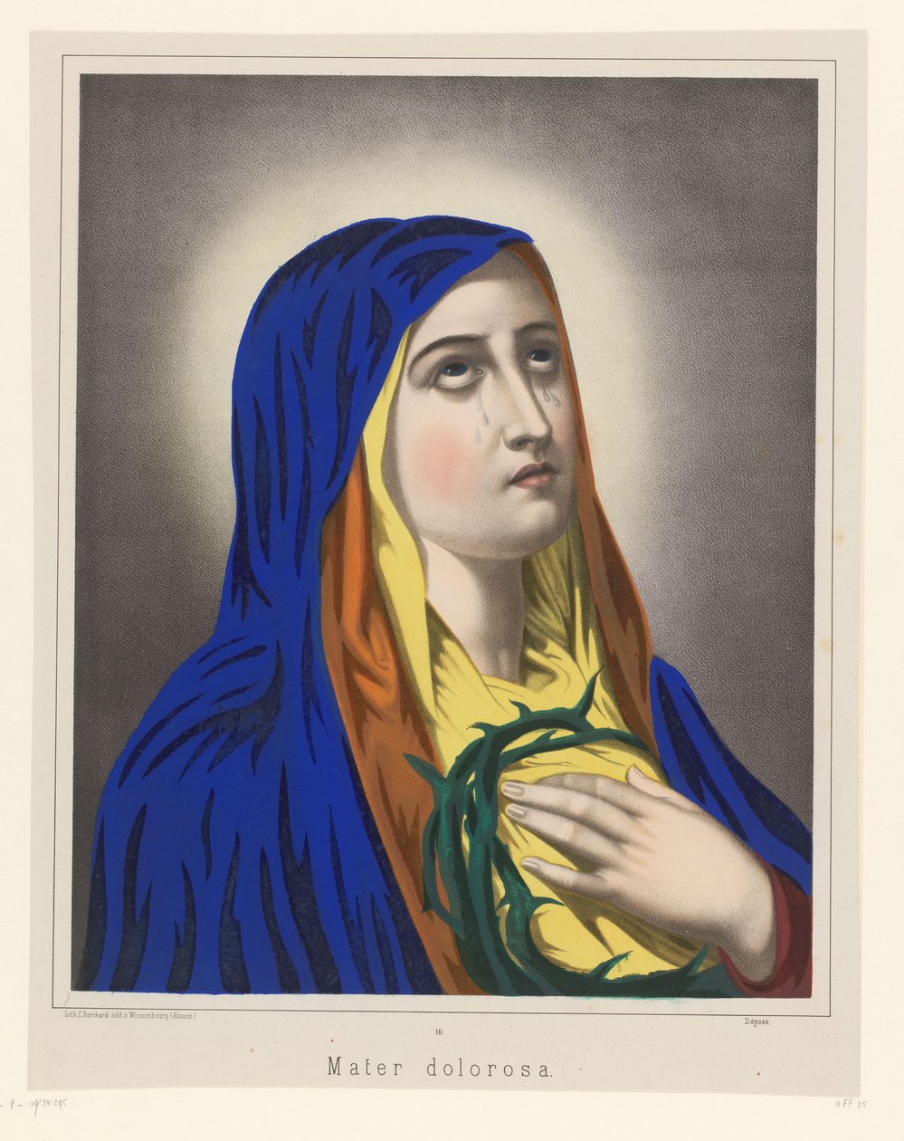 Maria als Mater Dolorosa Mater Dolorosa (titel på objekt) af Anonymous