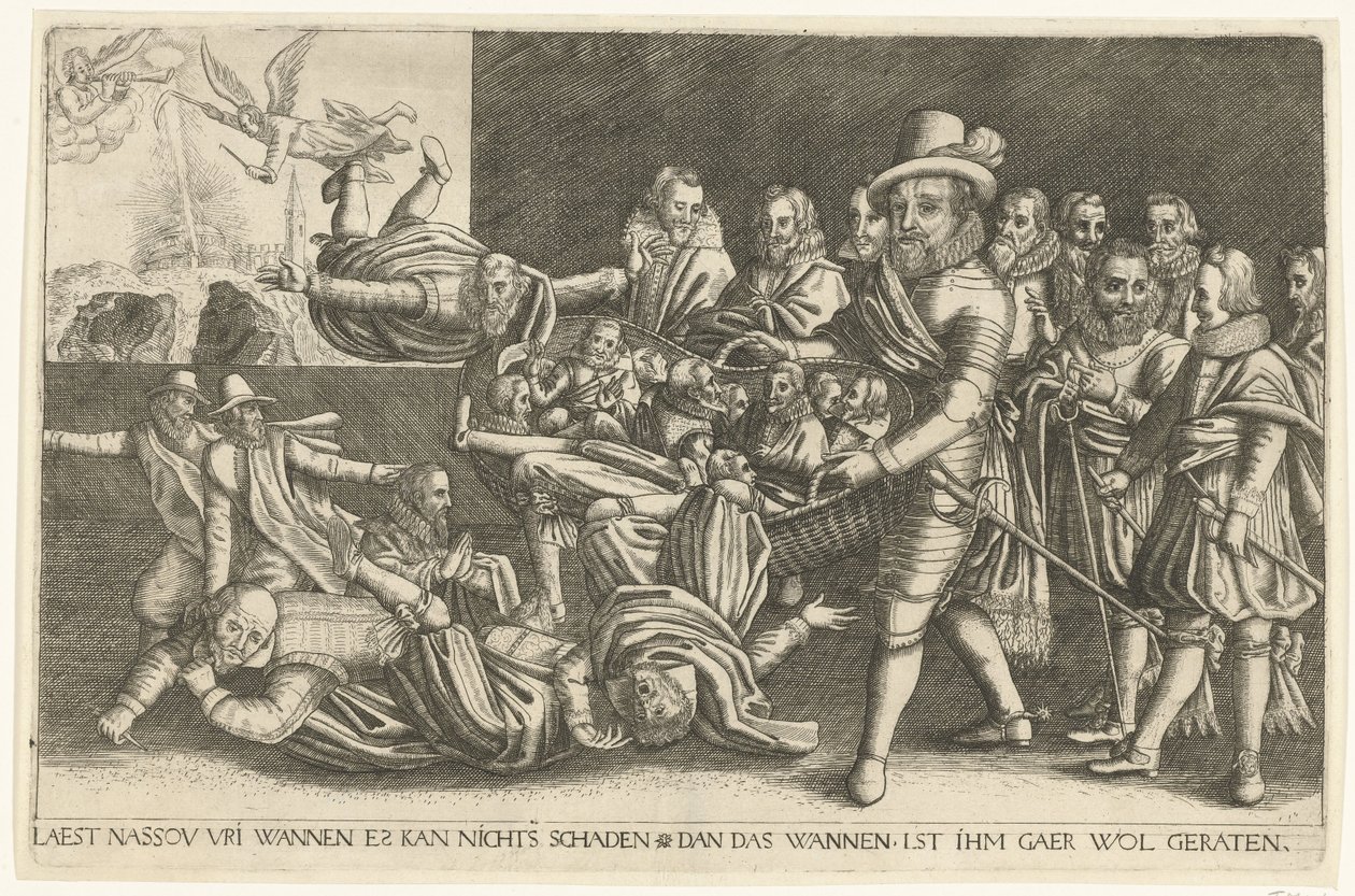 Maurits adskiller hveden fra avnerne, 1618 af Anonymous
