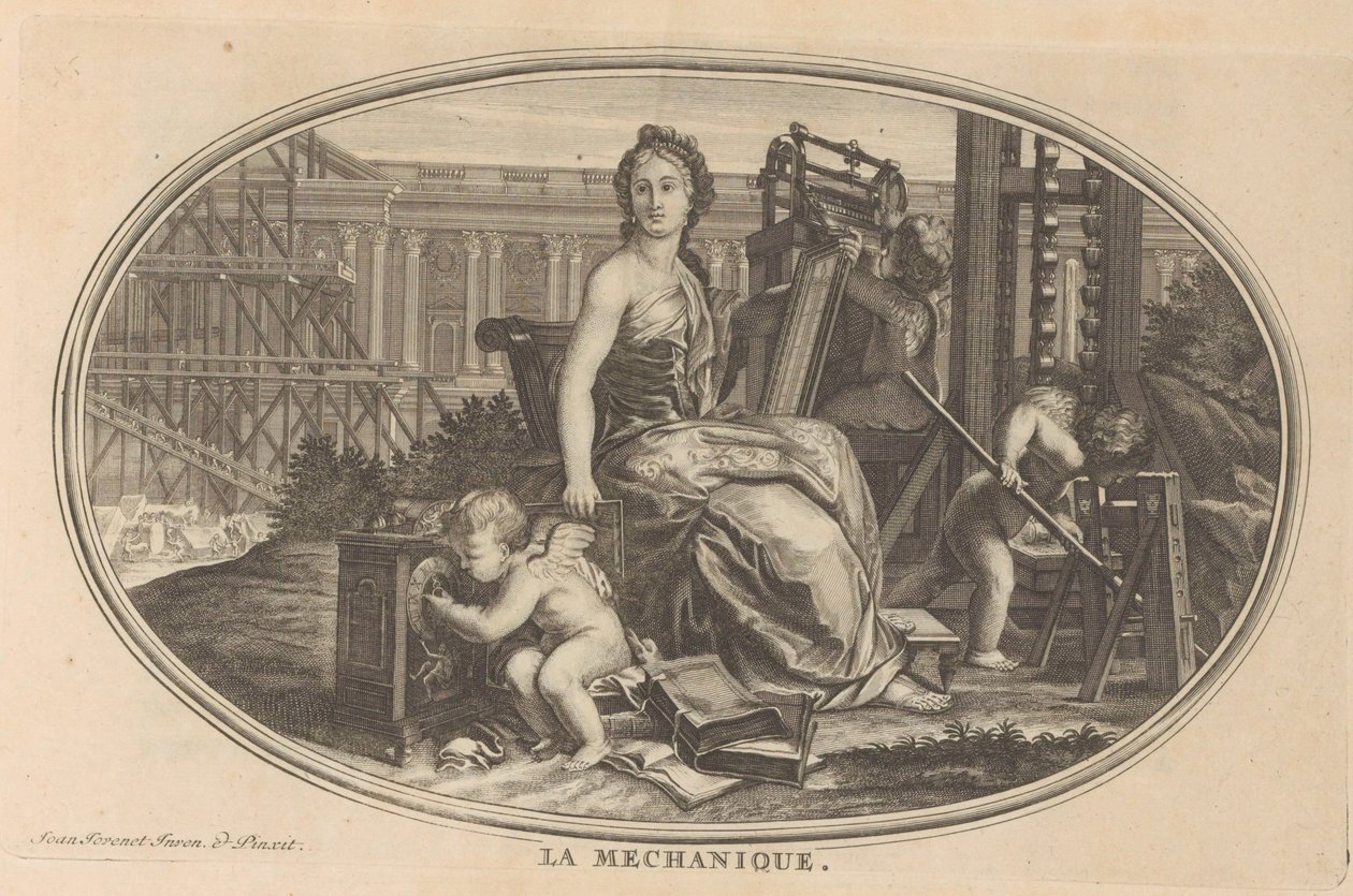 Mekanisk Mekanik (titel på objekt) Cabinet of Fine Arts, eller Samling af de smukkeste tryk, indgraveret efter de originale malerier (...) (serietitel) af Anonymous