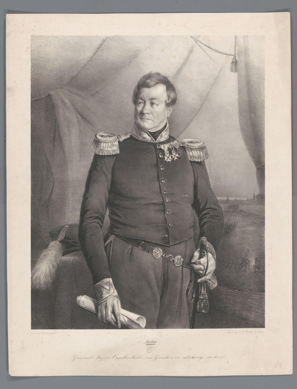 Muller. Generalmajor, øverstbefalende for Gorichem og underordnede styrker af Anonymous