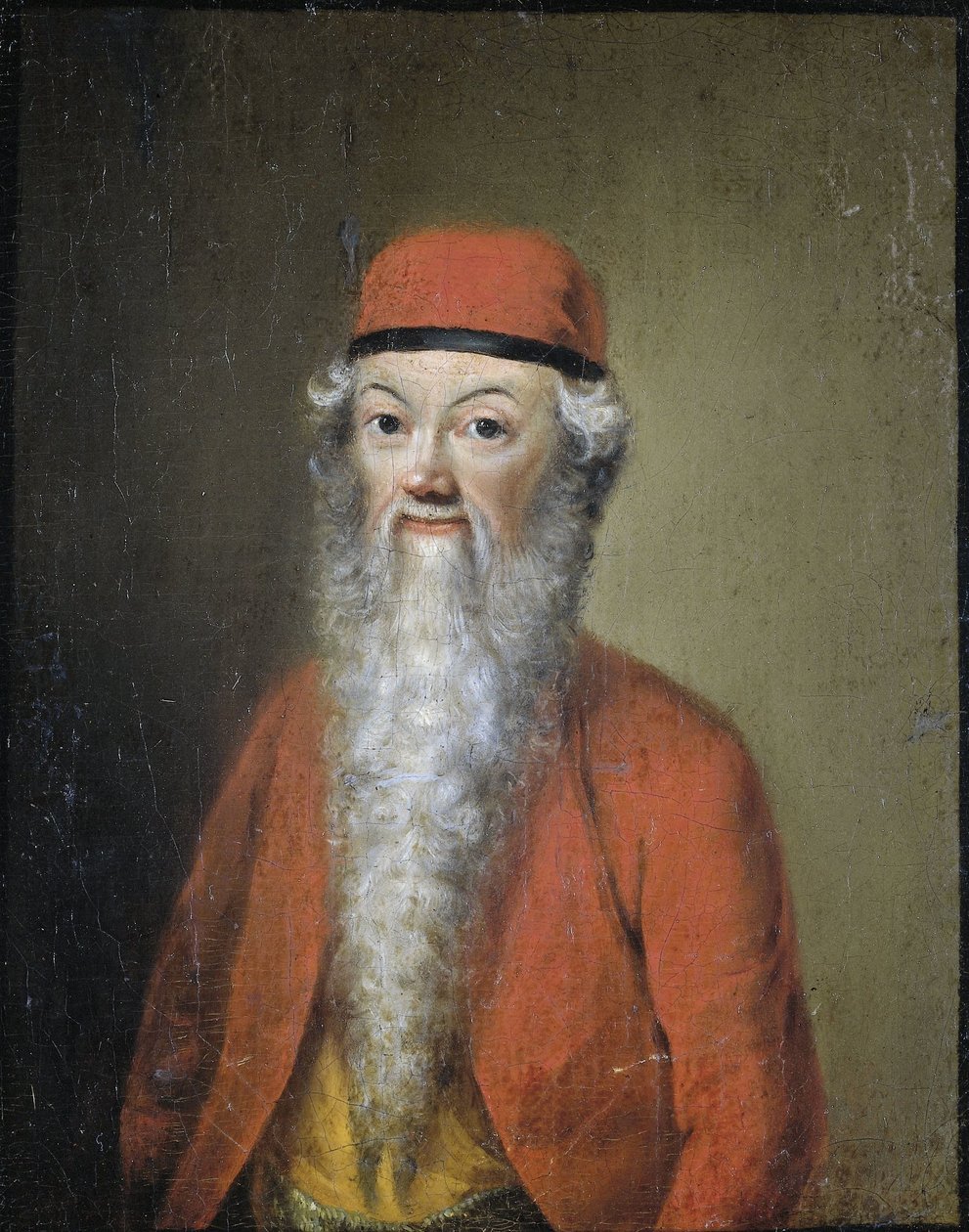 Naivt eller karikeret portræt af Jean-Etienne Liotard i en alder af omkring 54 år af Anonymous