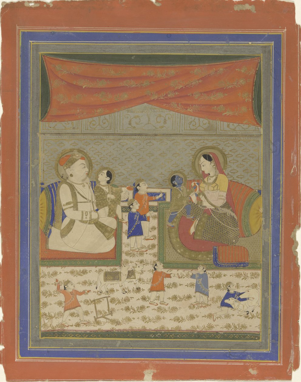 Nanda og Yasoda mødte Krishna og Balarama af Anonymous