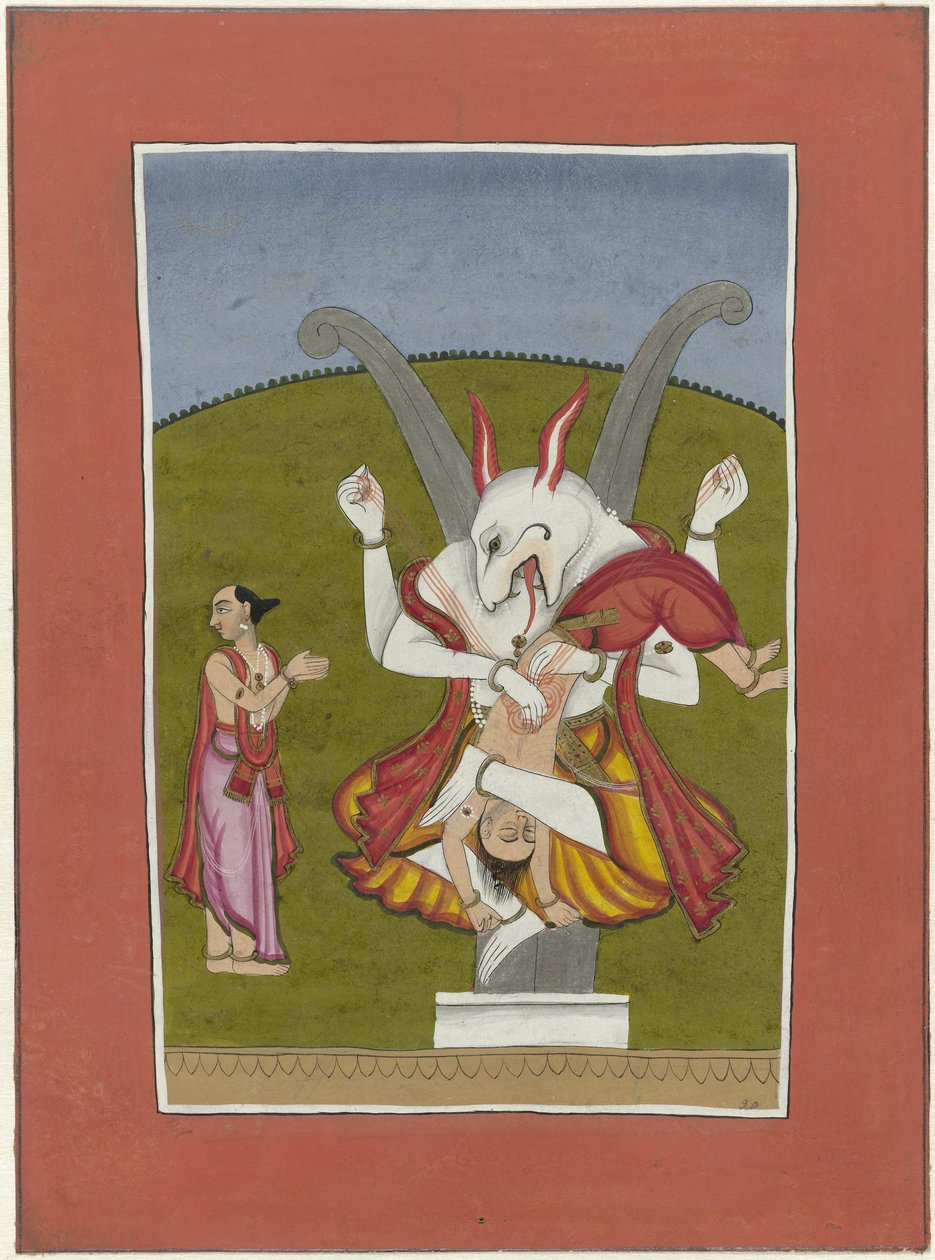 Narasimha (inkarnation af Vishnu som mand-løve) Avatars of Vishnu (serietitel) af Anonymous