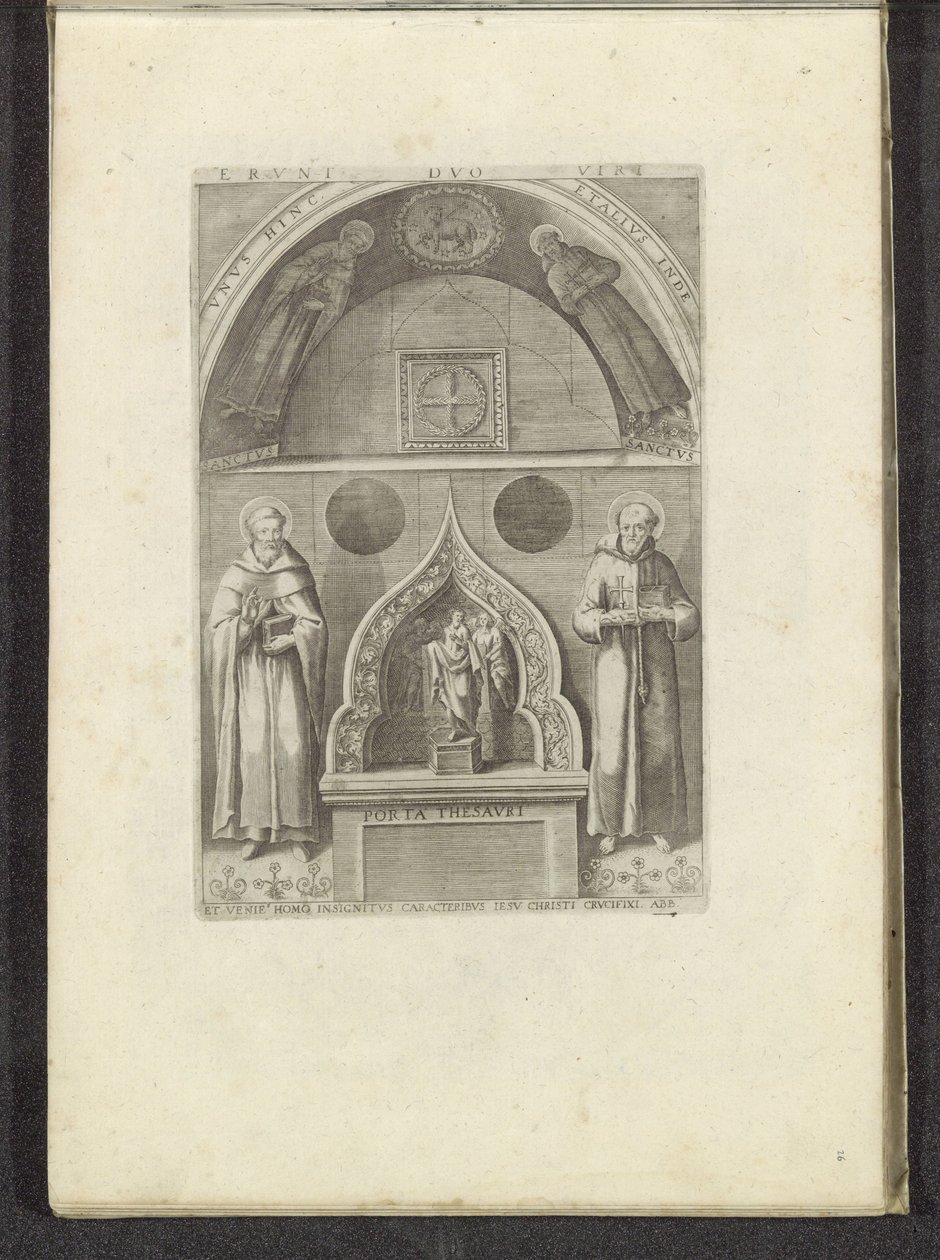 Nis met de heilige Franciscus og de heilige Dominicus Scènes uit het Venetiaanse leven (serietitel) Habiti d
