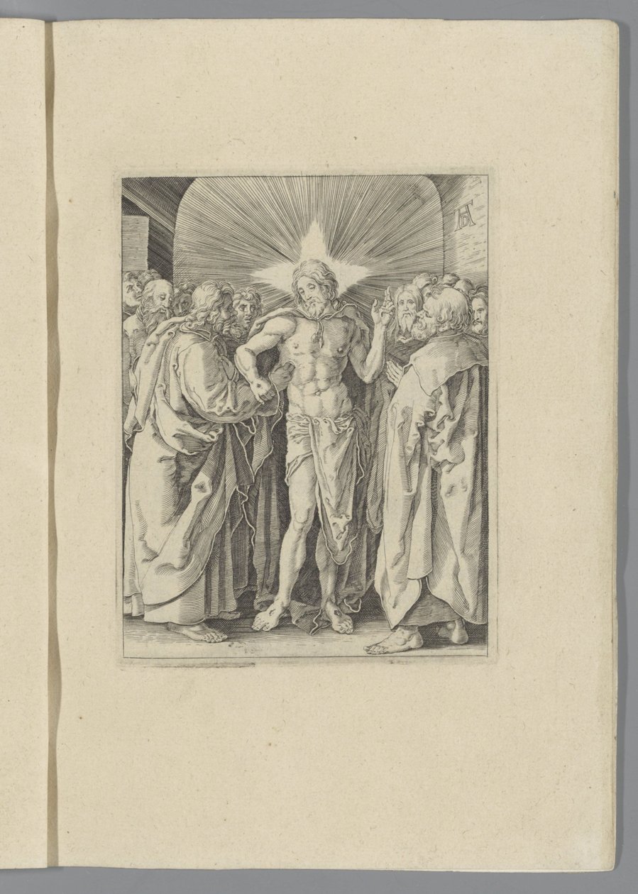 Ongelovige Thomas De kleine Passie (serietitel) The Passion of Christ afbildet af Albert Durer fra Nürnberg (serietitel) af Anonymous