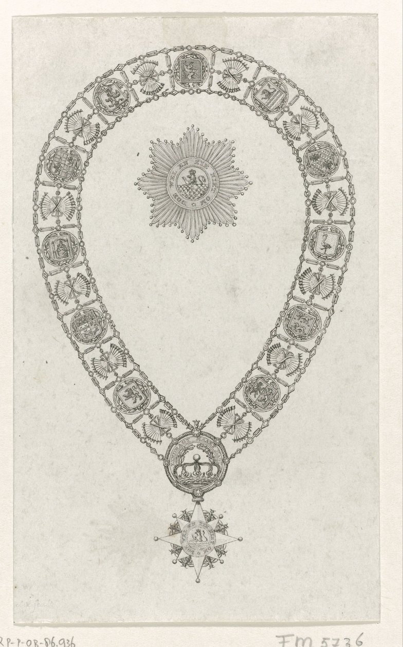 Ordenskæde med Storkorset af Den Kongelige Orden af ​​Holland, 1807 af Anonymous