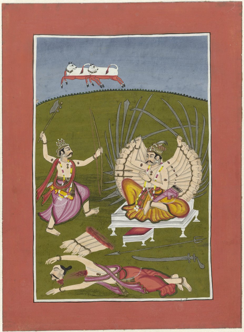 Parasurama (inkarnation af Vishnu som Rama-med-en-økse) Avatars of Vishnu (serietitel) af Anonymous