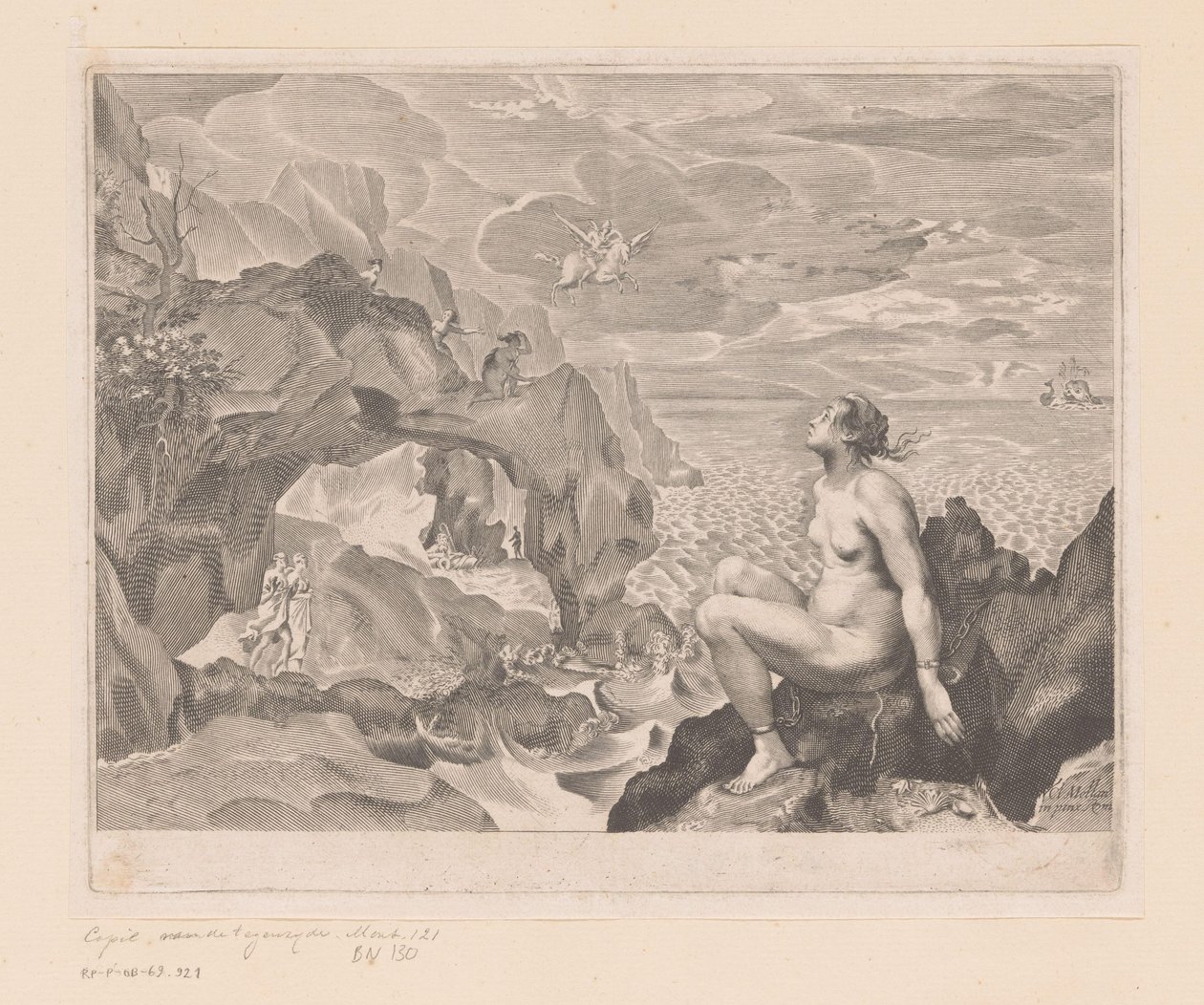 Perseus kommer for at befri Andromeda af Anonymous
