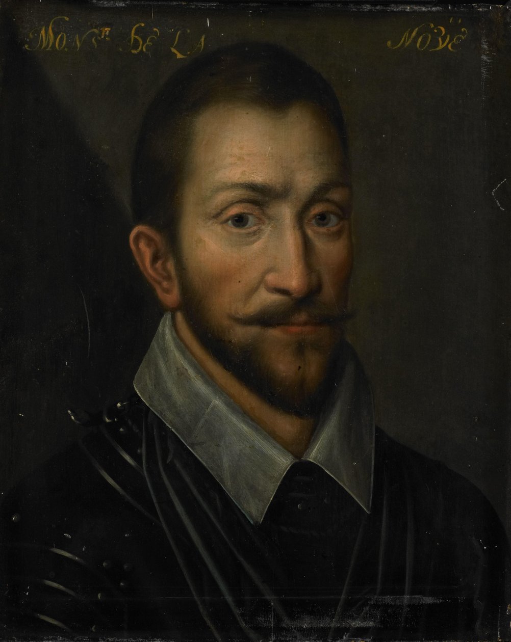 Portræt af François de la Noue, Lord of Teligny, med tilnavnet Bras de Fer og Bayard Huguenot af Anonymous