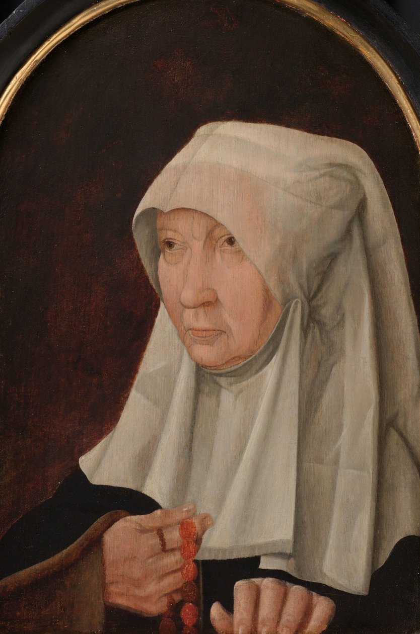 Portræt af Jacomina Claesdr van Ruyven (død 1509), kone til Arent Franckensz van der Meer af Anonymous