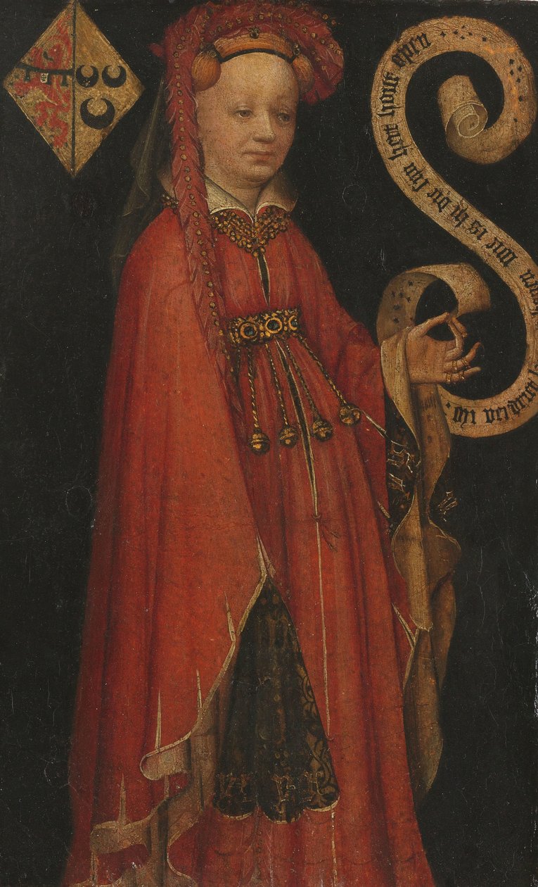 Portræt af Lysbeth van Duvenvoorde Portræt af Lysbeth van Duvenvoirde (?-1472) af Anonymous