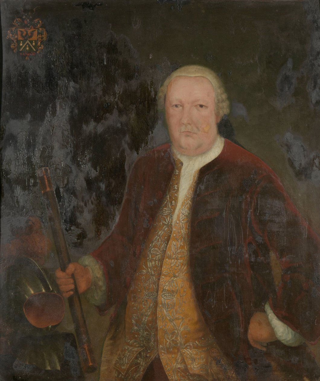 Portræt af Petrus Albertus van der Parra, generalguvernør for det hollandske ostindiske kompagni af Anonymous