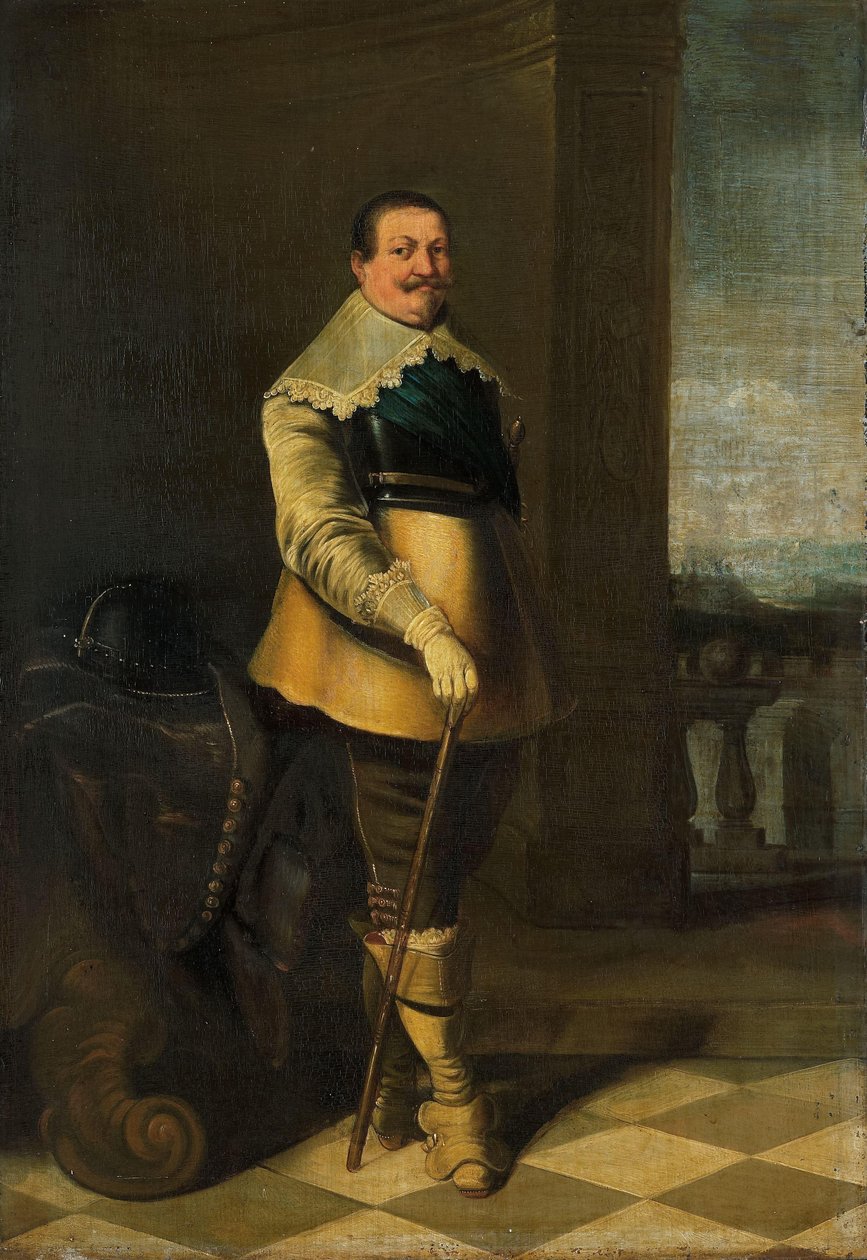 Portræt af Pieter Pietersz Hein (tidligere med titlen Portrait of an Officer) af Anonymous