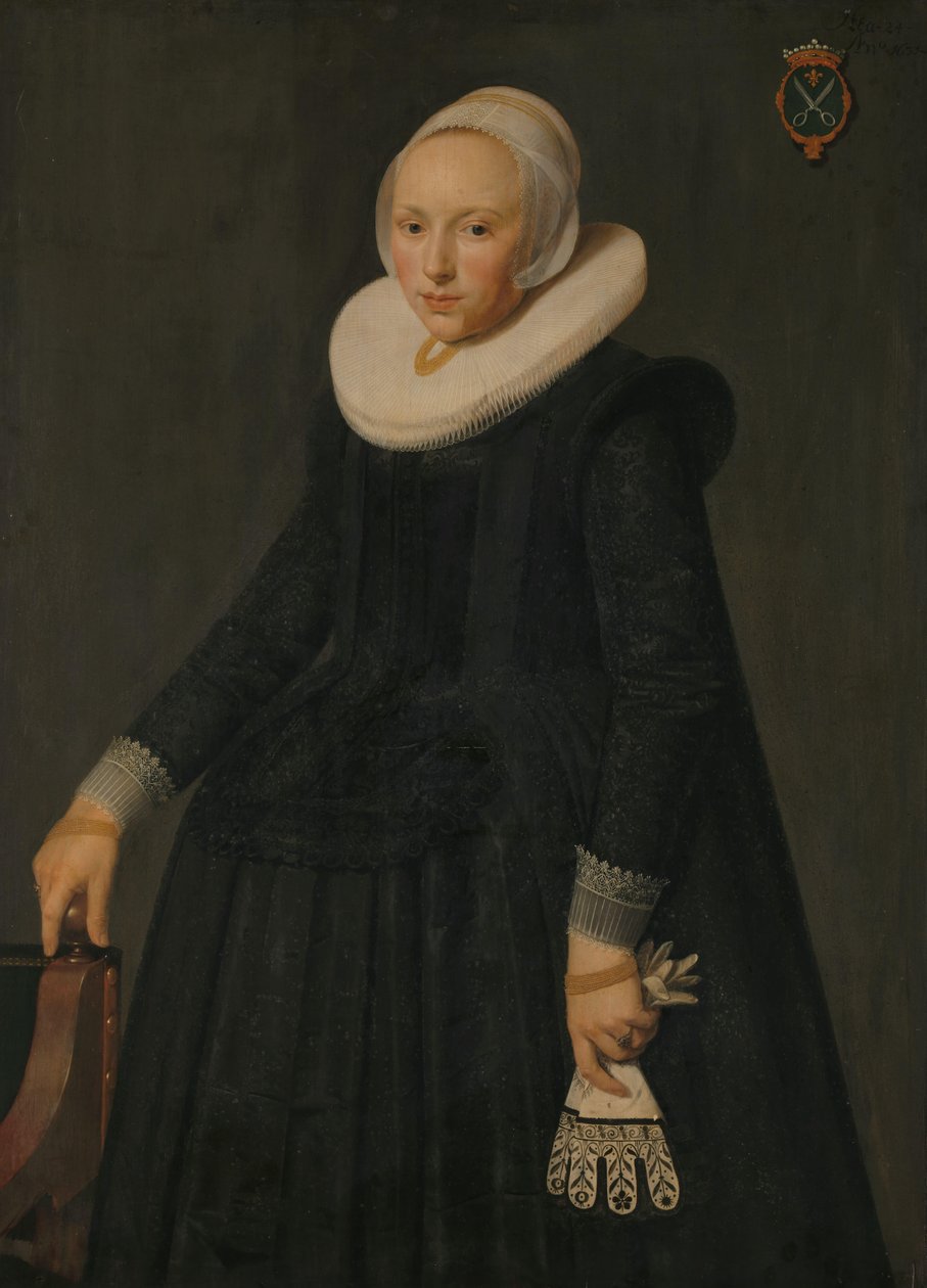 Portræt af Trijntje Tijsdr van Nooij (1606/07-1646) af Anonymous