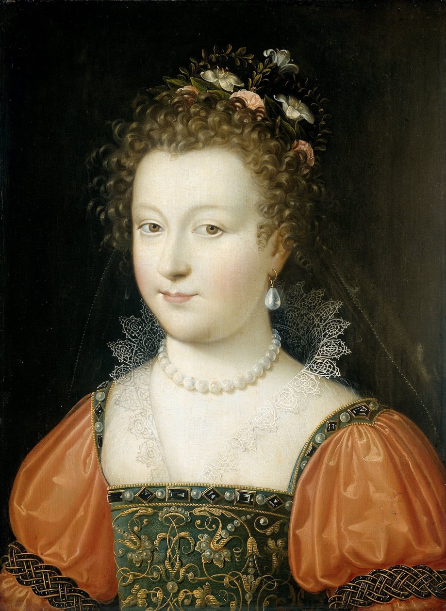 Portræt af en kvinde (tidligere identificeret som dronning Elizabeth I) af Anonymous
