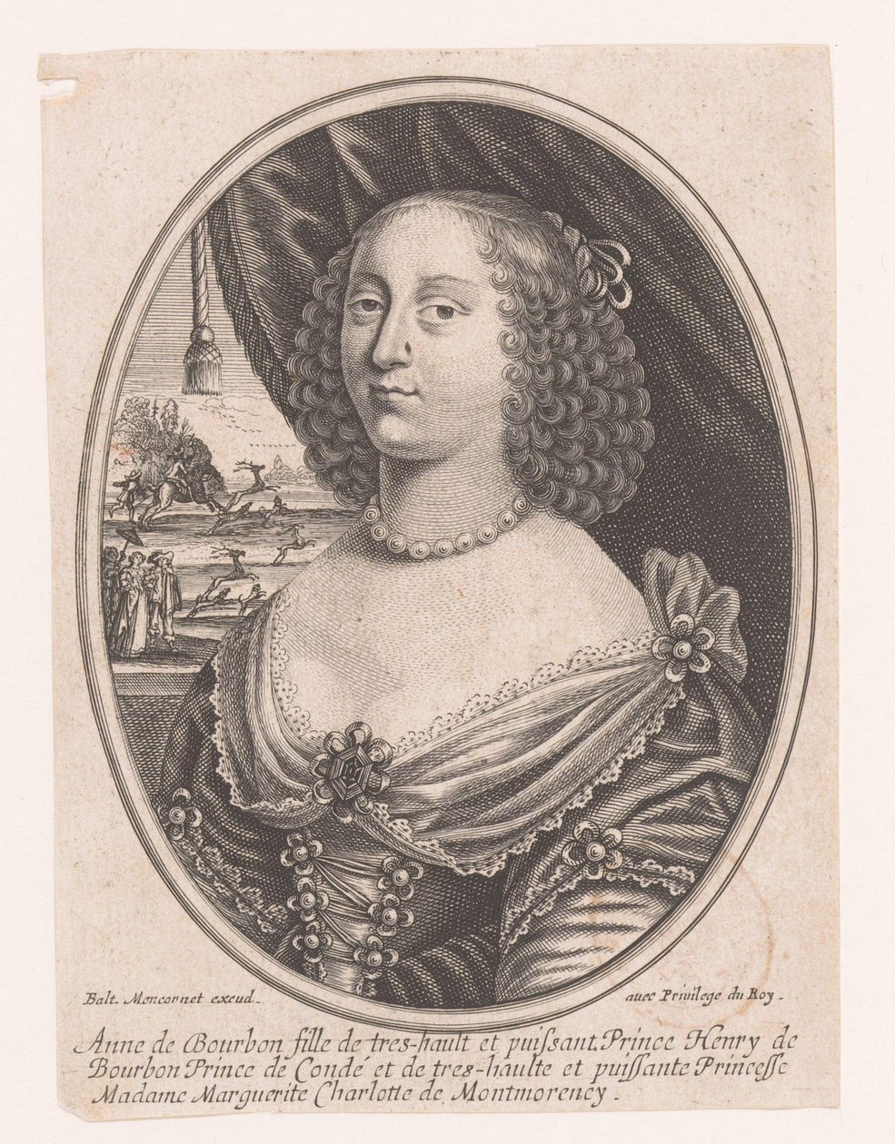 Portræt af Anna Genoveva af Bourbon-Condé af Anonymous