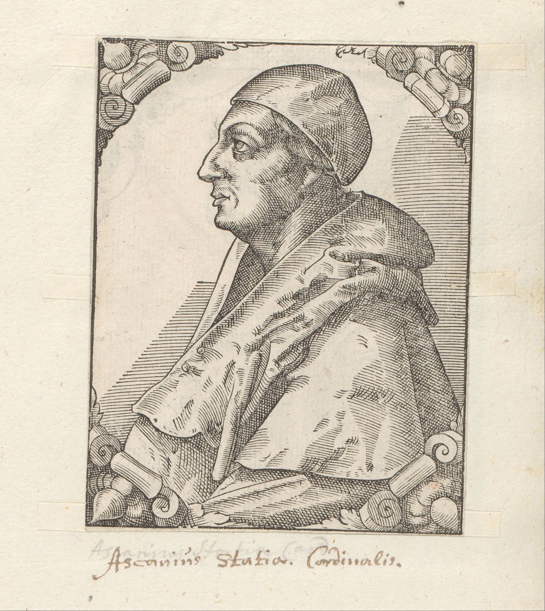 Portret af Ascanio Sforza af Anonymous