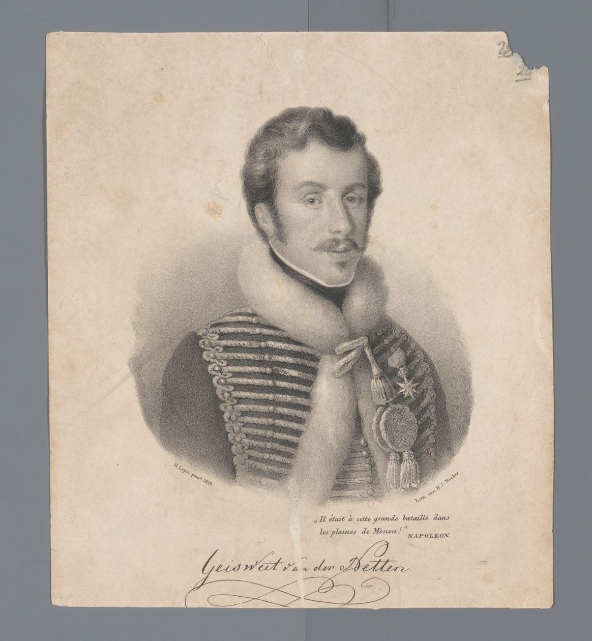 Portræt af Cornelius Anthonius Geisweit van der Netten af Anonymous