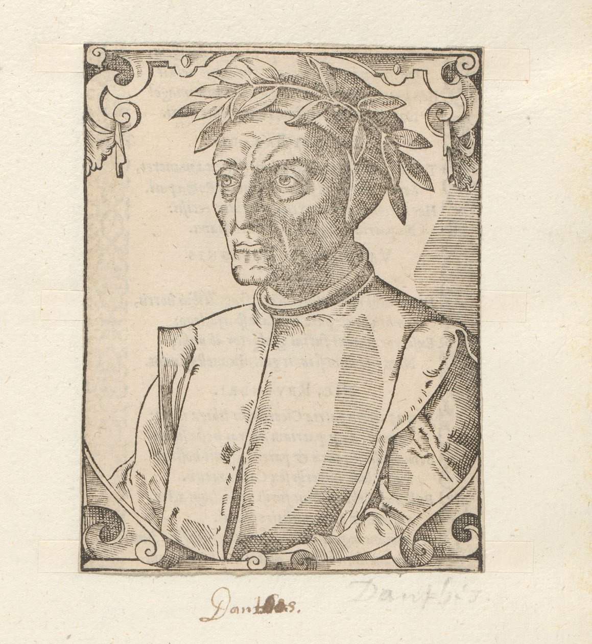 Portret af Dante Alighieri af Anonymous