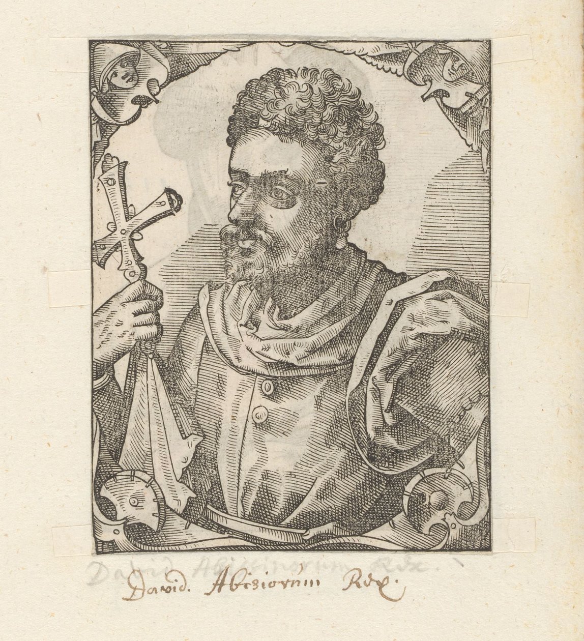 Portræt af Dawit II, kejser af Abessinien af Anonymous