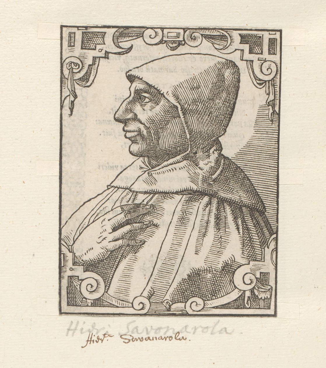 Portret af Girolamo Savonarola af Anonymous