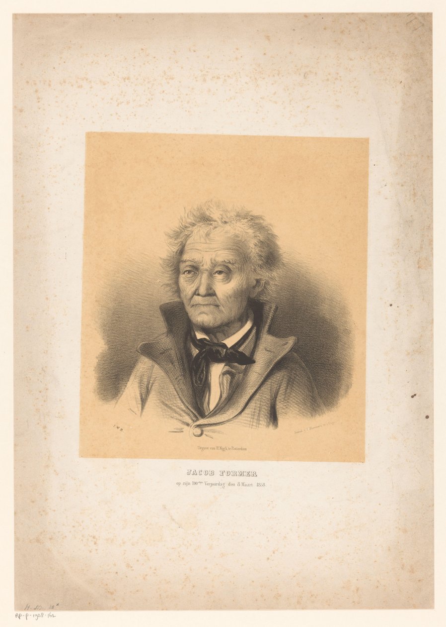Portret van Jacob Former af Anonymous