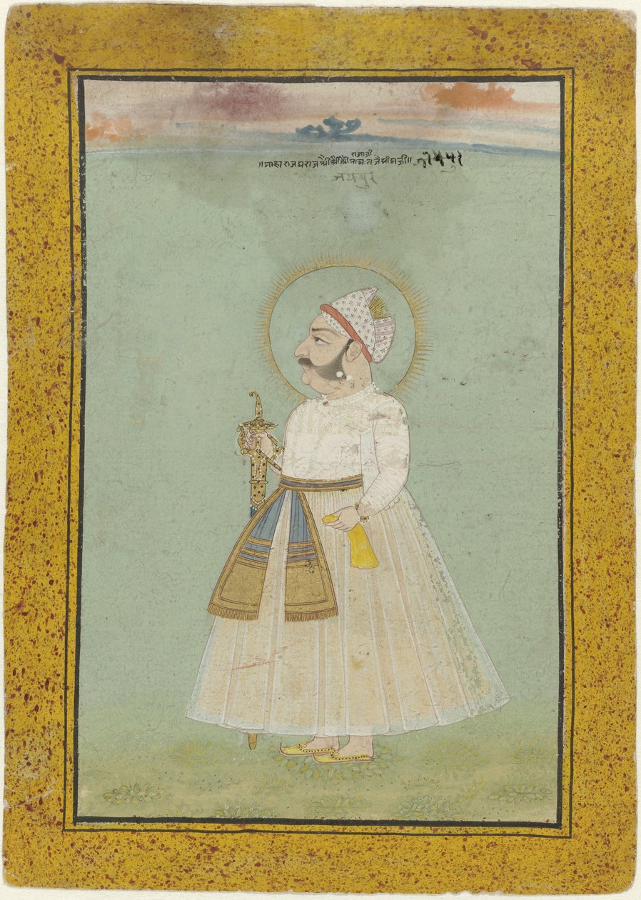 Portræt af Jaisingh, grundlæggeren af ​​Jaipur af Anonymous