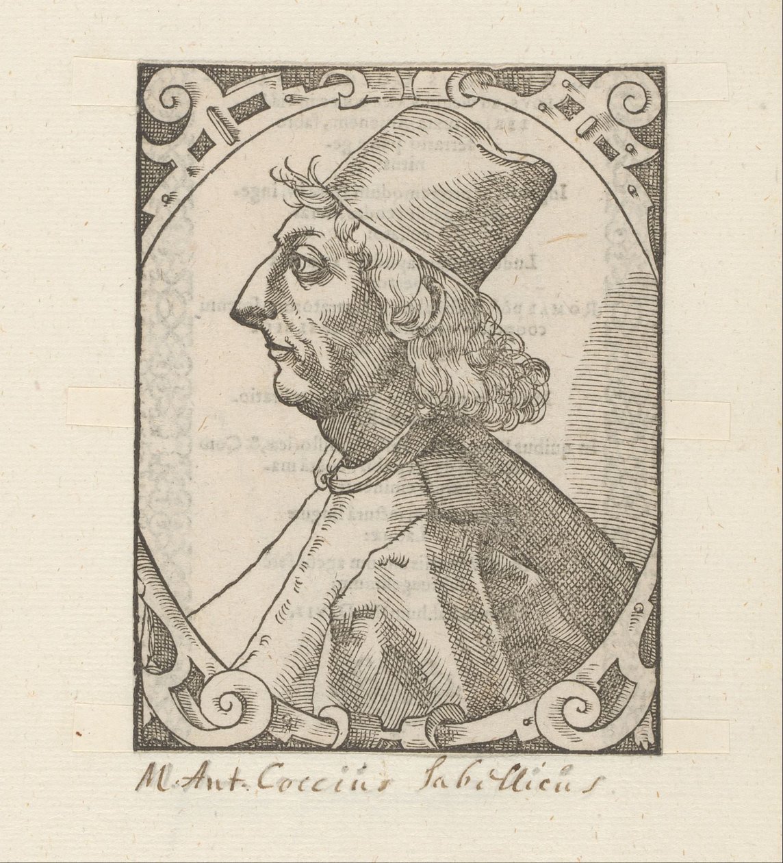 Portret af Marcus Antonius Coccius Sabellicus af Anonymous