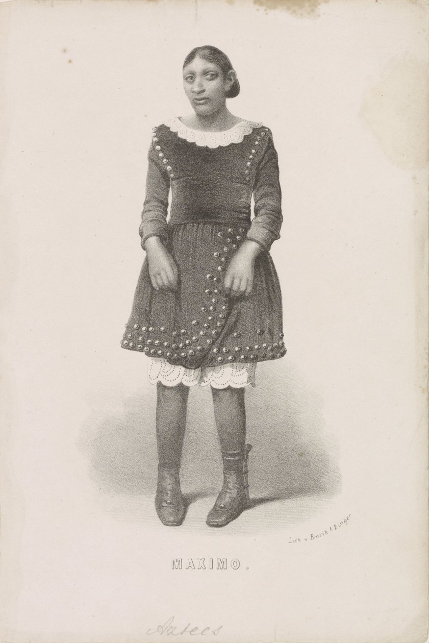 Portret van Máximo, 1857 Maximo (titel på objekt) af Anonymous