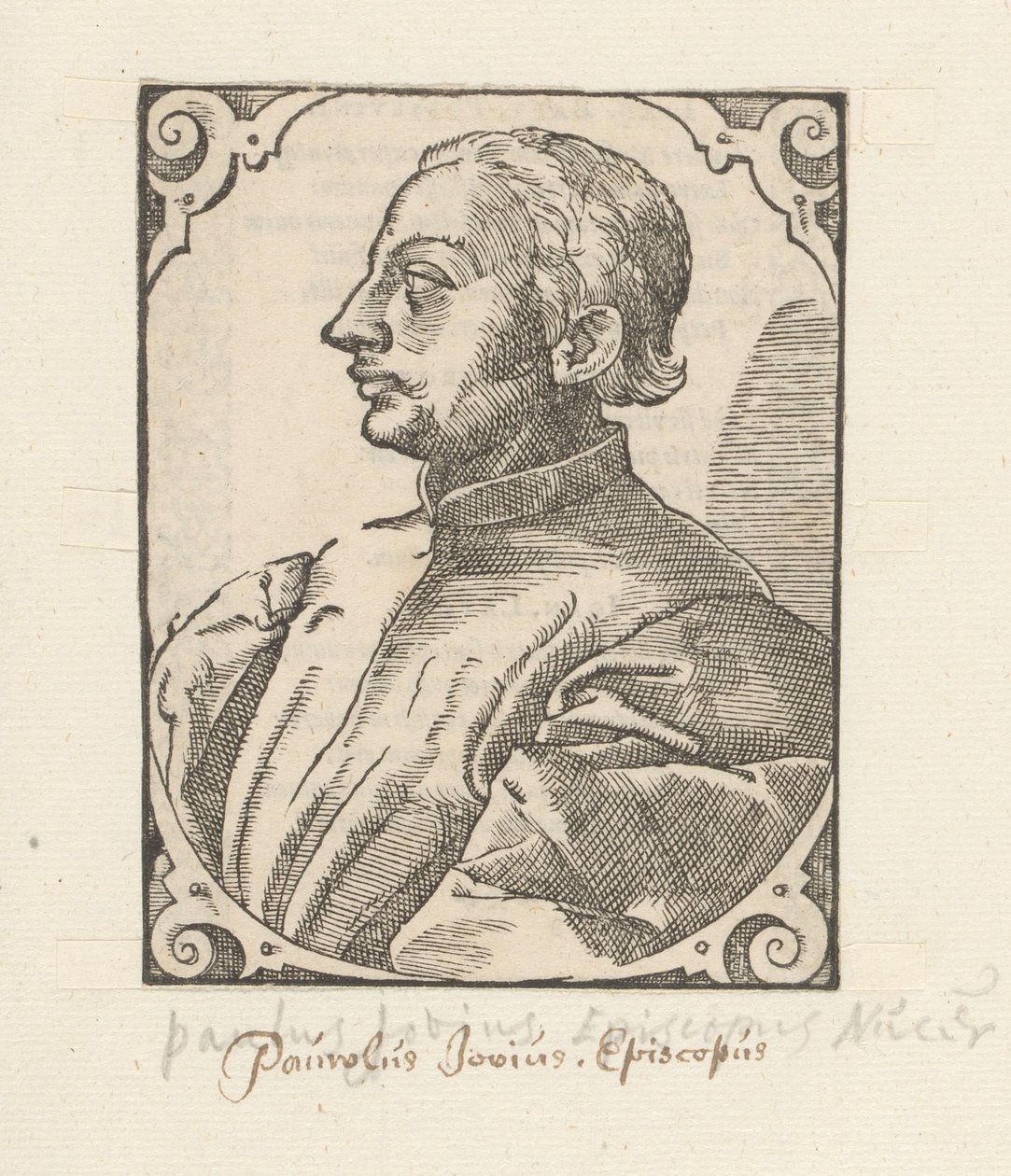 Portret af Paolo Giovio af Anonymous