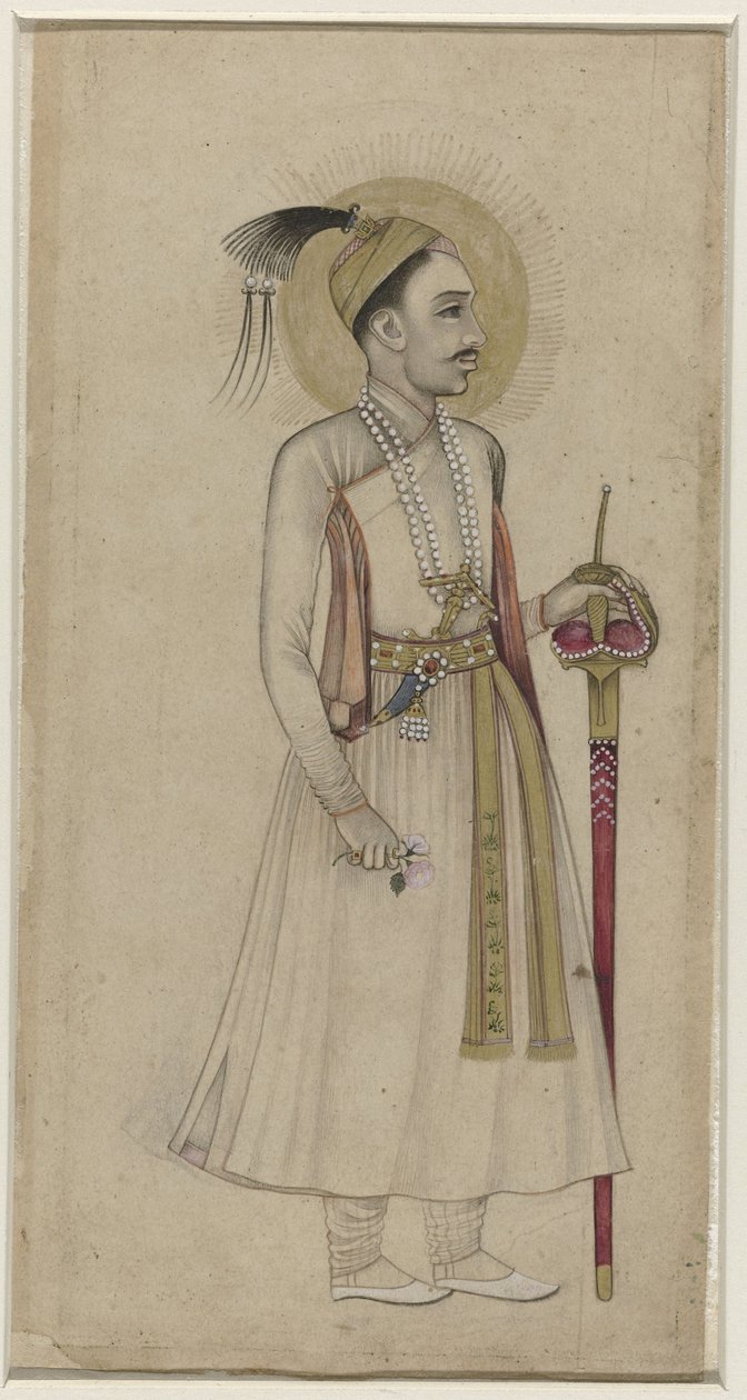 Portræt af Sultan Muhammad-Quli Qutb-Shah af Golconda af Anonymous