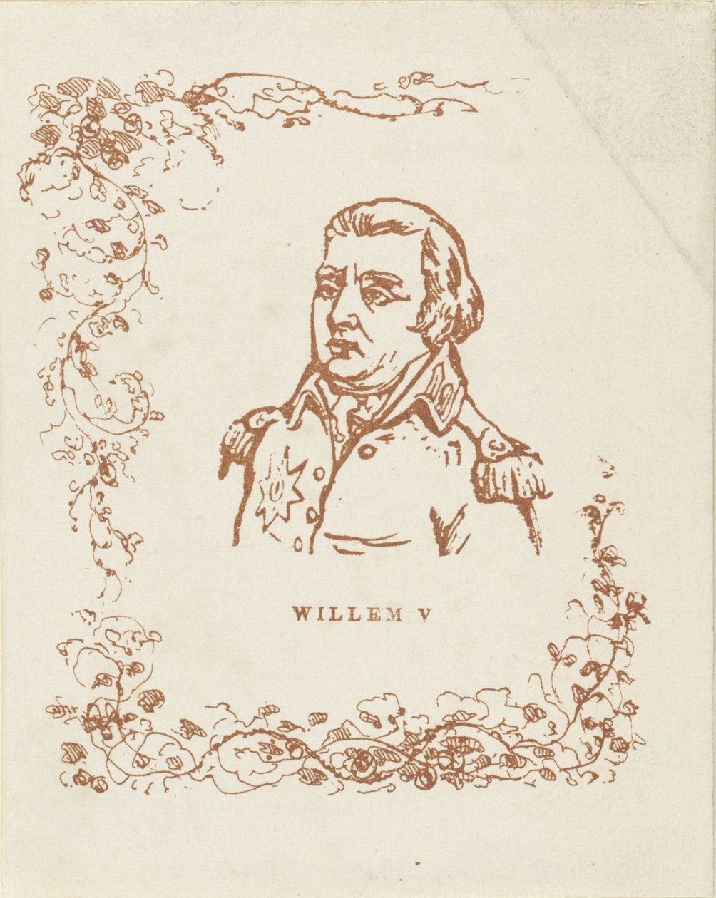 Portræt af William V, Prins af Orange-Nassau af Anonymous