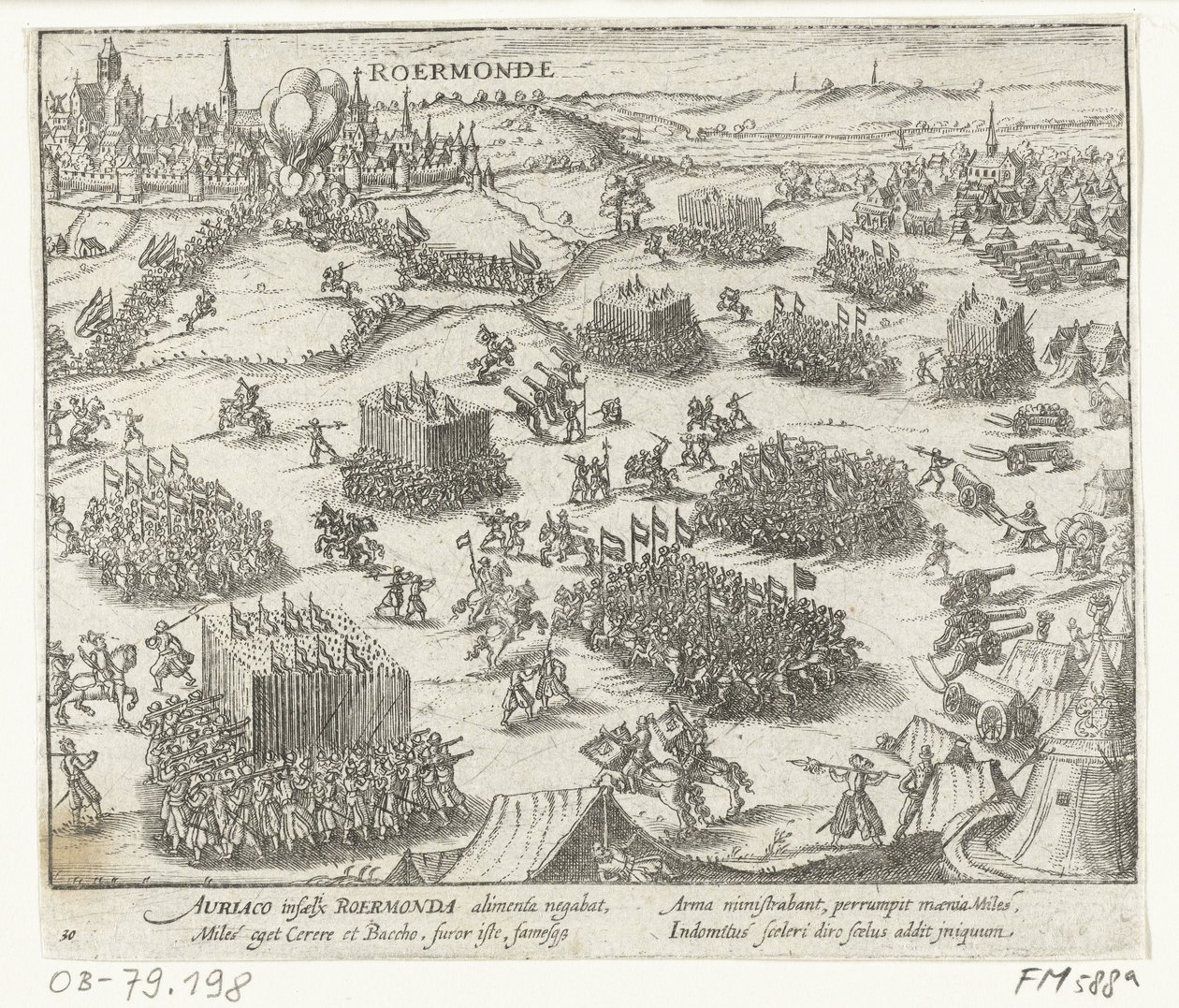 Roermond taget af William af Orange, 1572 af Anonymous