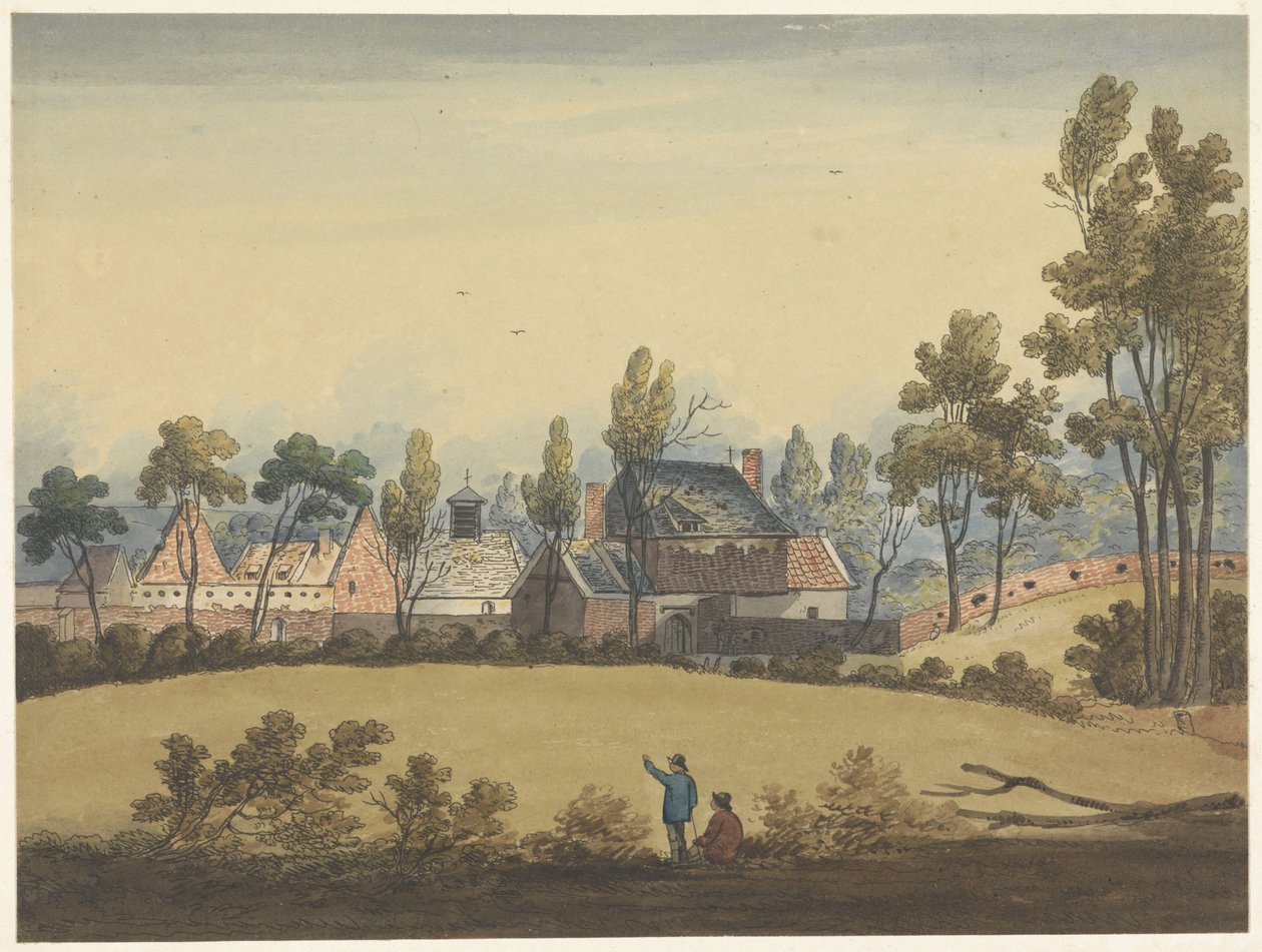 Hougoumont ruiner Syv plader af Waterloo og dens omgivelser (serietitel) af Anonymous