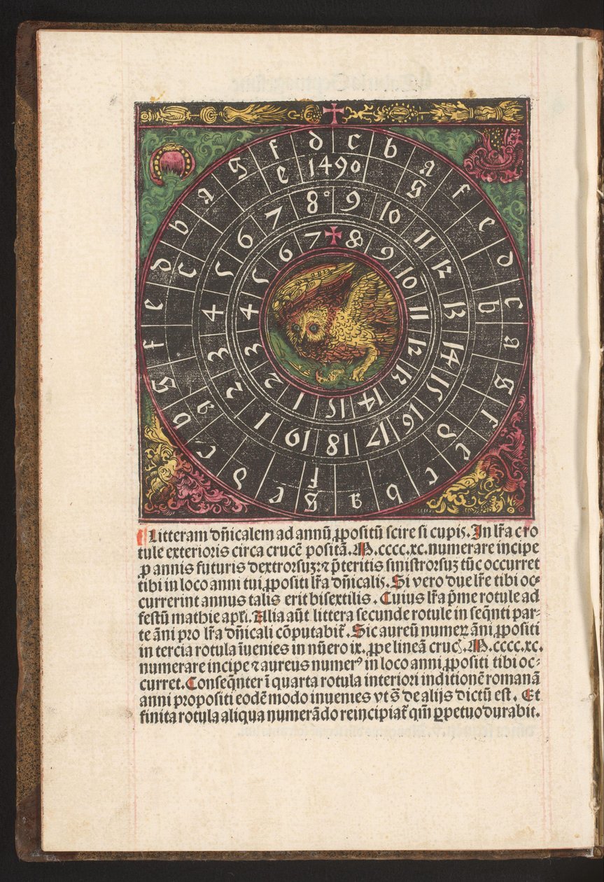 Tidsplan for bestemmelse af søndagsbrevet (littera dominicalis) af Anonymous