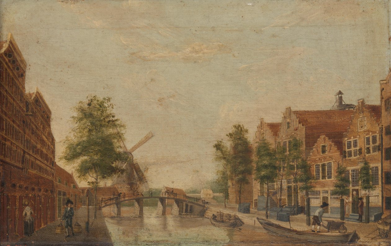 Brouwersgracht i Amsterdam af Anonymous