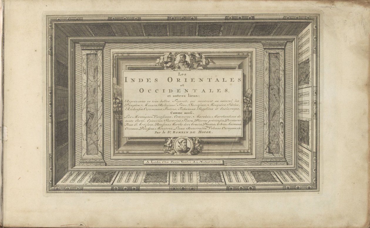 Titelprent voor: Øst- og Vestindien og andre steder Øst- og Vestindien og andre steder; repræsenteret i meget smukke figurer, som naturligt viser folkeslag, skikke, religioner, festivaler, ofre, moskeer, idoler, ri af Anonymous