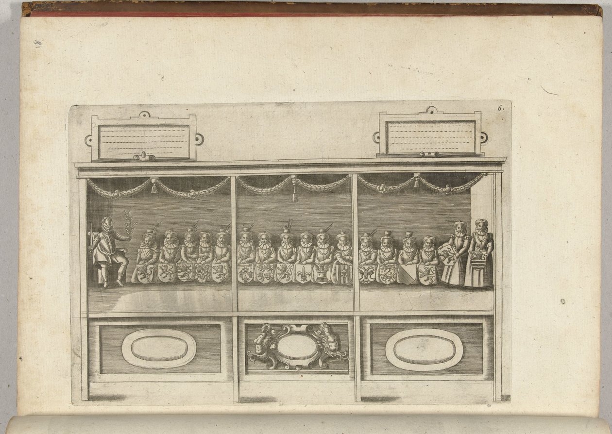 Scene med de 17 provinser, 1594 af Anonymous