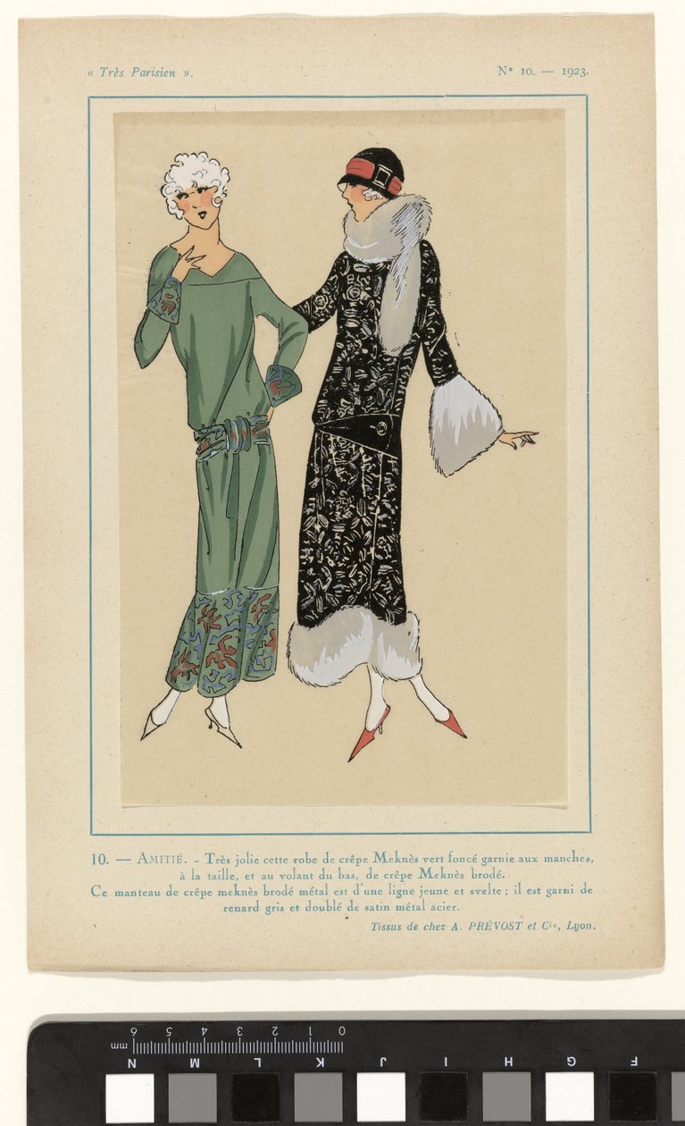 Meget parisisk, 1923, nr. 10: 10. - VENSKAB. - Meget smuk denne kjole... af Anonymous